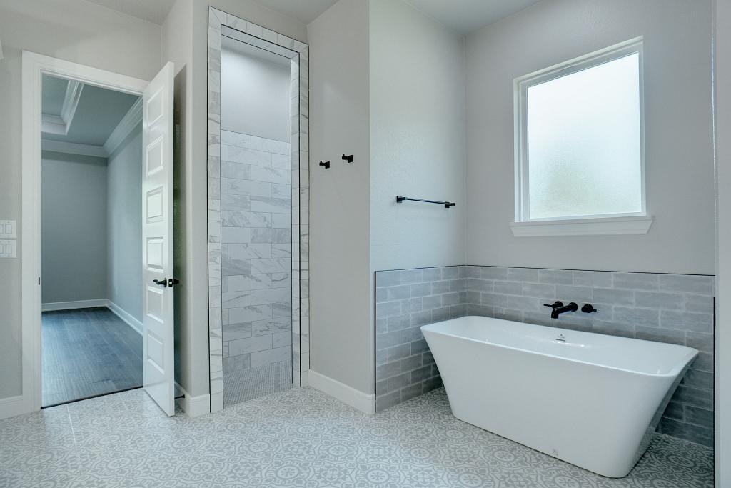 Custom Bathroom by Living Stone Construction